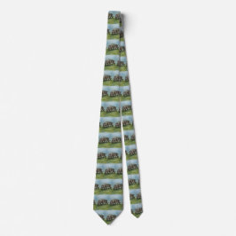Vintage Dinosaurier, Centrosaurus som betar på äng Slips