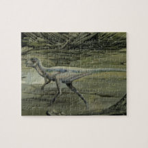 Vintage dinosaurier, en krita Hypsilophodon