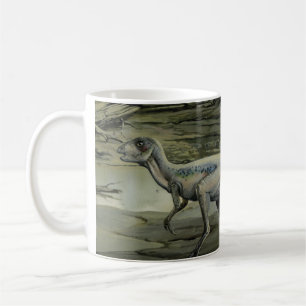 Vintage dinosaurier, en kritaperiod Hypsilophodon Kaffemugg
