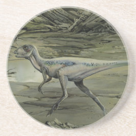 Vintage dinosaurier, en kritaperiod Hypsilophodon Underlägg Sandsten