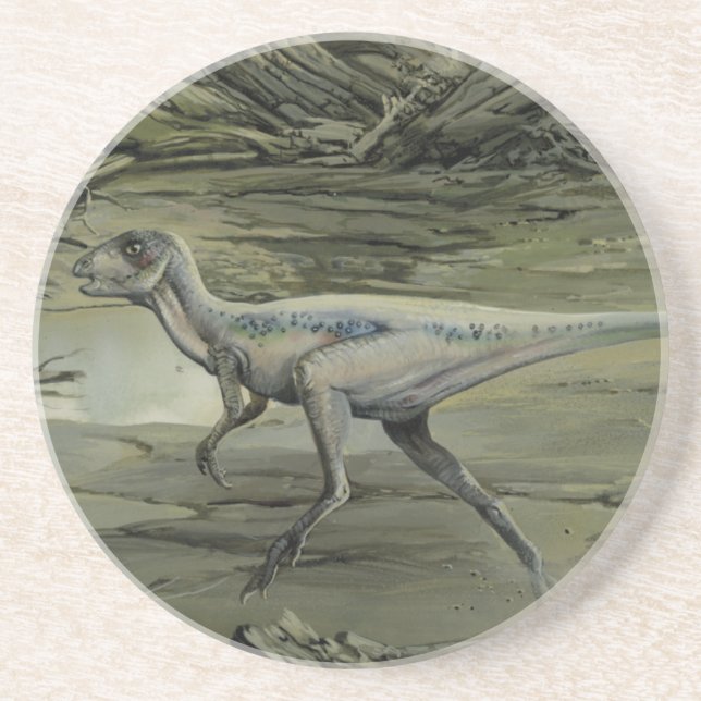 Vintage dinosaurier, en kritaperiod Hypsilophodon Underlägg Sandsten (Framsidan)