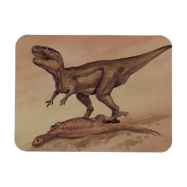 Vintage dinosaurier, köttätande Giganotosaurus Magnet