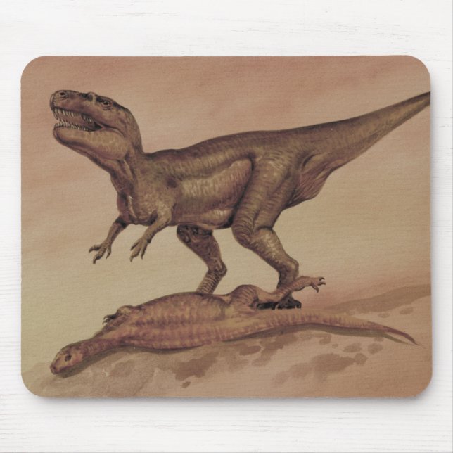 Vintage dinosaurier, köttätande Giganotosaurus Musmatta (Framsidan)