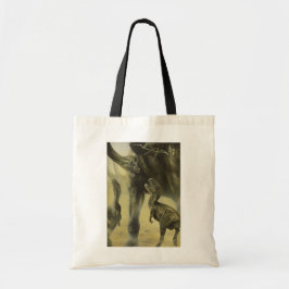 Vintage dinosaurier, Torvosaurus och Brachiosaurus Tygkasse