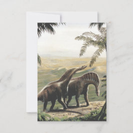 Vintage Dinosaurs, Amargasaurus med Handflatan Trä