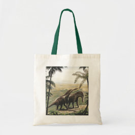 Vintage Dinosaurs, Amargasaurus med Handflatan Trä Tygkasse