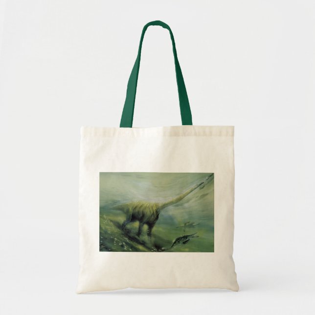 Vintage Dinosaurs, Brachiosaurus Swimming i Ocean Tygkasse (Framsidan)