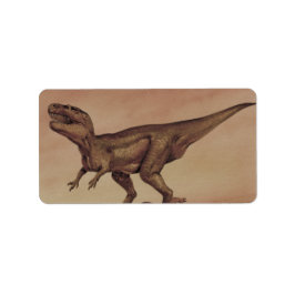 Vintage Dinosaurs, Carnivar Giganotosaurus Adressetikett