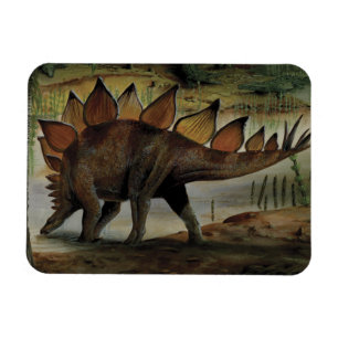 Vintage Dinosaurs, Stegosaurus, Svan med Spiken Magnet