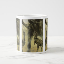 Vintage Dinosaurs, Torvosaurus och Brachiosaurus Jumbo Mugg