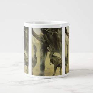 Vintage Dinosaurs, Torvosaurus och Brachiosaurus Jumbo Mugg