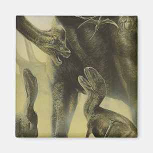 Vintage Dinosaurs, Torvosaurus och Brachiosaurus Magnet