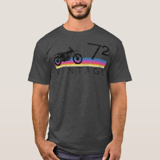 Vintage Dirt Bike 72 Motocross 50-åriga födelsedag T Shirt