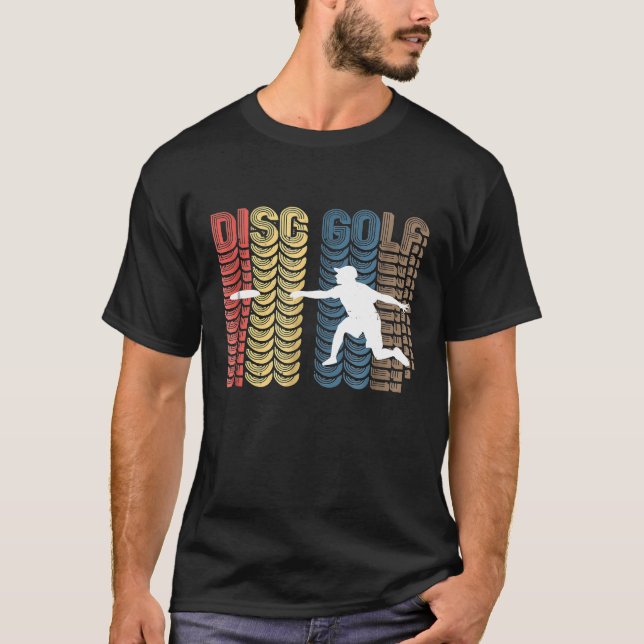 Vintage Disk Golf Frisbee t Shirt (Framsida)