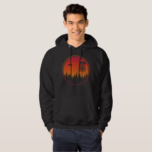 Vintage Disk Golf Frolf Frisbee Player Retro Hoodie