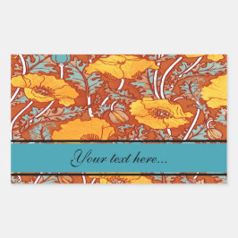 Vintage-diskett ~ Rektangelstreck Rektangulärt Klistermärke