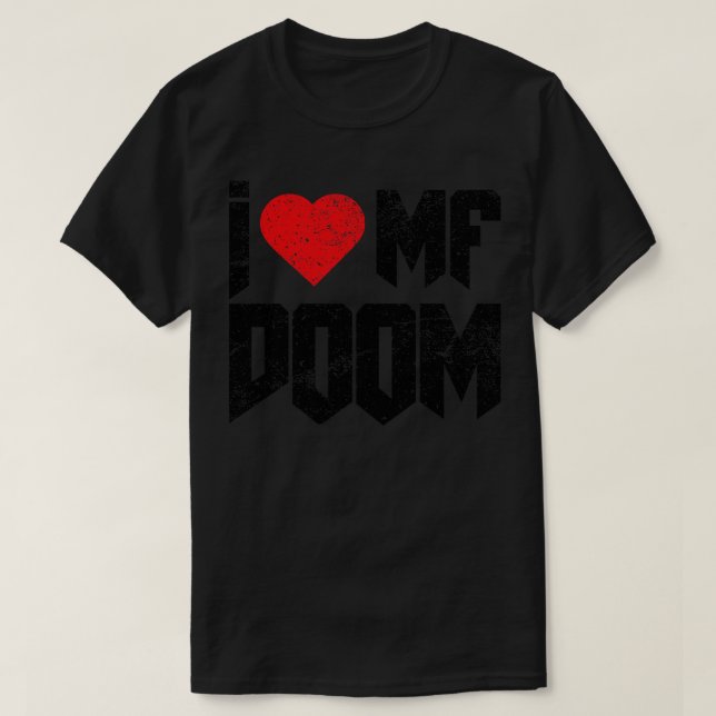 Vintage Disted I Kärlek Mf Doom T Shirt (Design framsida)