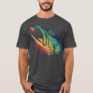 Vintage Disted Mountain örut Flygfiske Colo T Shirt
