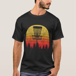 Vintage Disted Retro Frisbee Disk Golf T Shirt