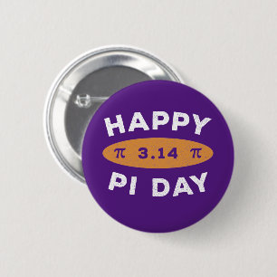 Vintage Distress 3,14 Lycklig Pi Day Knapp