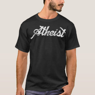 Vintage Distress Atheist T Shirt