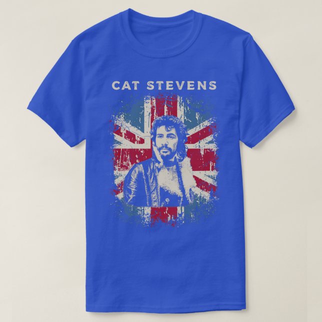 Vintage Distress Cat Stevens T Shirt (Design framsida)