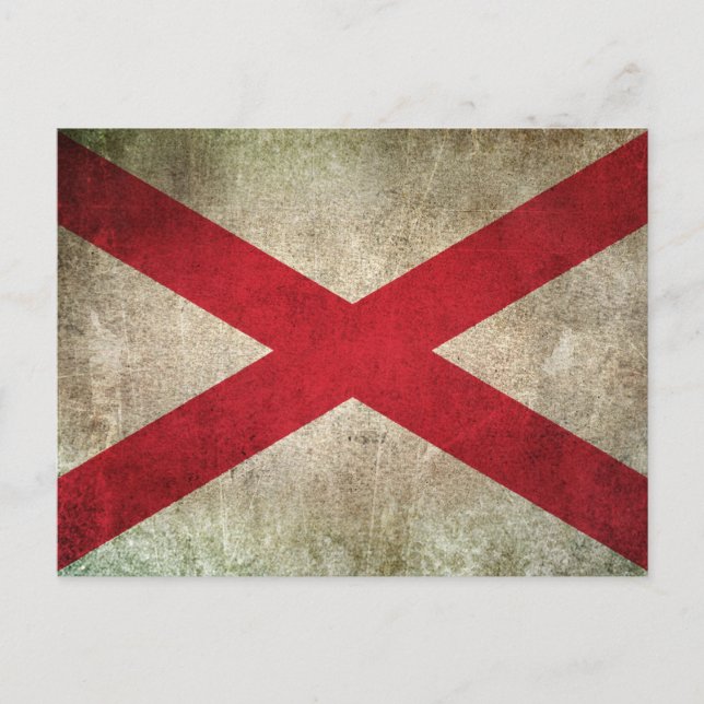 Vintage Distress Flagga Nordirland Vykort (Framsida)