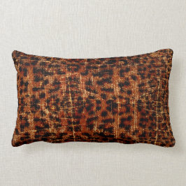Vintage Distress Grunge Jaguar Animal Print Lumbarkudde
