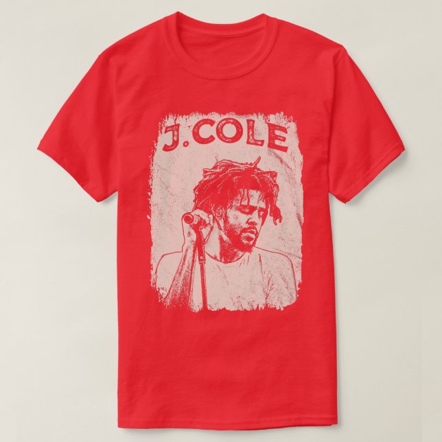 Vintage Distress J Cole T Shirt (Design framsida)