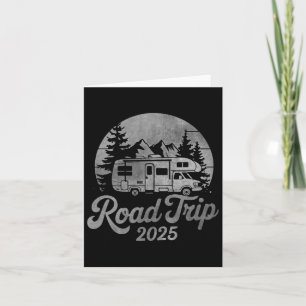 Vintage Distress Road Resa 2025 Rv Camping Tee Kort