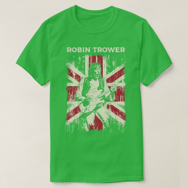 Vintage Distress Robin Trower T Shirt (Design framsida)