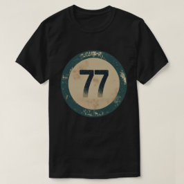 Vintage Distressed Nummer 77 T Shirt