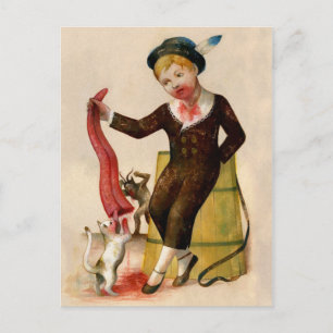 Vintage Disturving Krampus Vykort