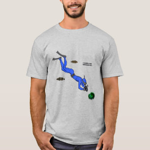 Vintage Diver Fotografera ett anemonundervatten T Shirt
