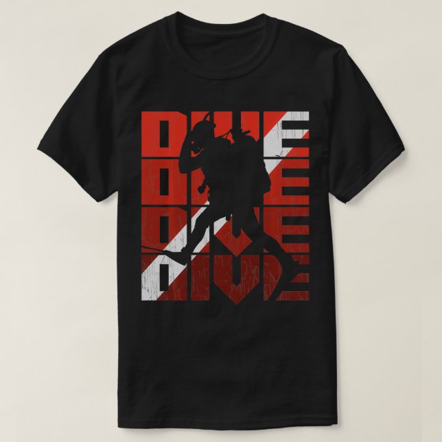 Vintage Diverse Dyka T Shirt (Design framsida)