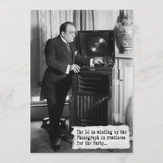 Vintage DJ festar inbjudan