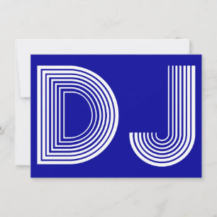 vintage DJ Inbjudningar