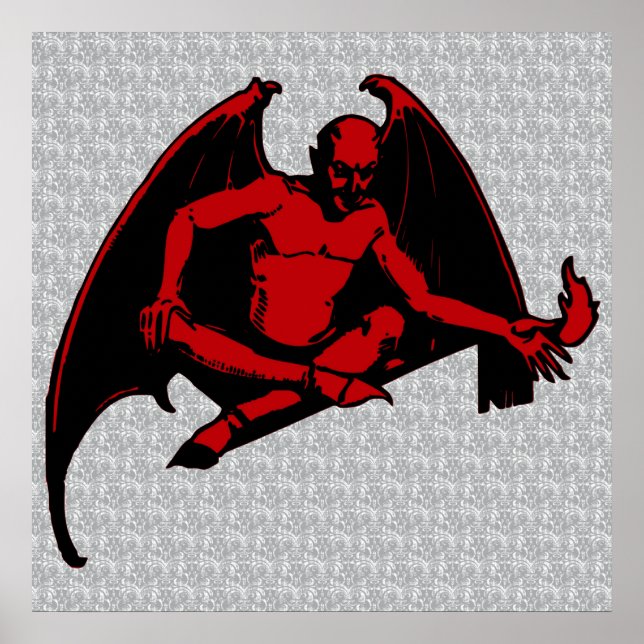 Vintage Djävulen Poster (Framsidan)