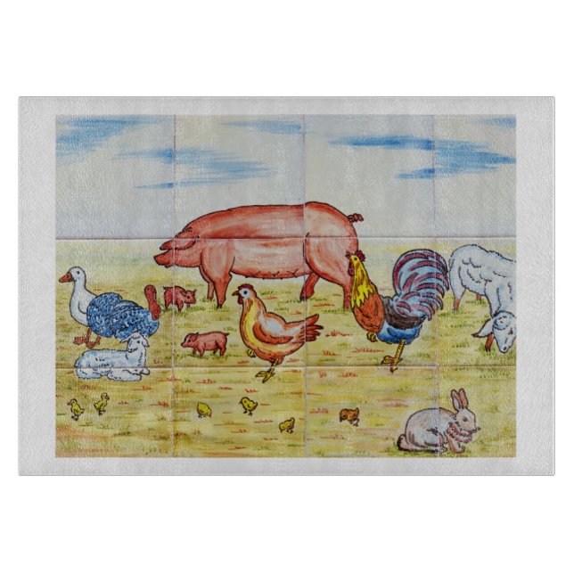 Vintage Djurhållare, rustik, gammaldags (Framsidan)