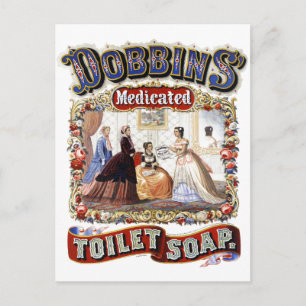 Vintage Dobbins Toilet Soap Vykort