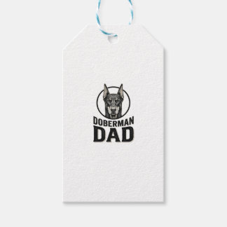 Vintage Doberman Pappa Gravyr Hundälskare Design_1 Presentetikett