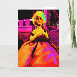 Vintage-dockans vykort