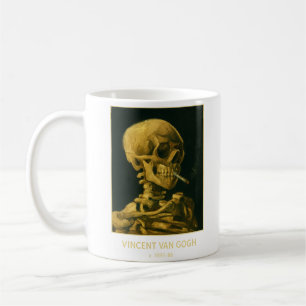 Vintage Dödskalle Rökande – Unik Van Gogh Inspirat Kaffemugg