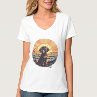 Vintage Doft vid solnedgång T-shirt