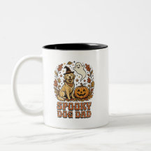 Vintage Dog Dad Halloween-grafik