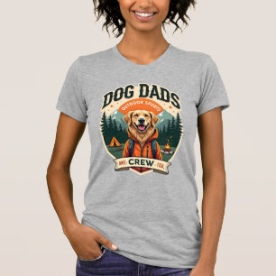 Vintage Dog Dads Utomhus Sport Crew Golden Retrie T Shirt