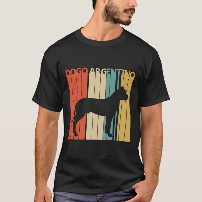 Vintage Dogo Argentino T Shirt (Framsida)