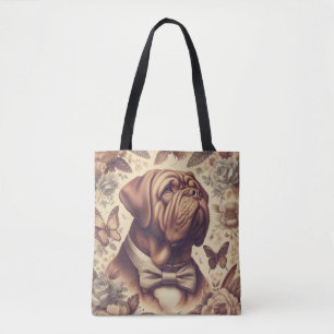 Vintage Dogue de Bordeaux Illustration Tygkasse