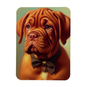 Vintage Dogue de Bordeaux Painting Magnet
