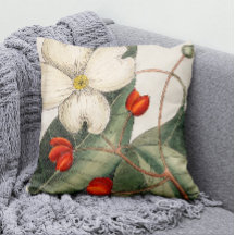 Vintage Dogwood Träd Flower Illustration